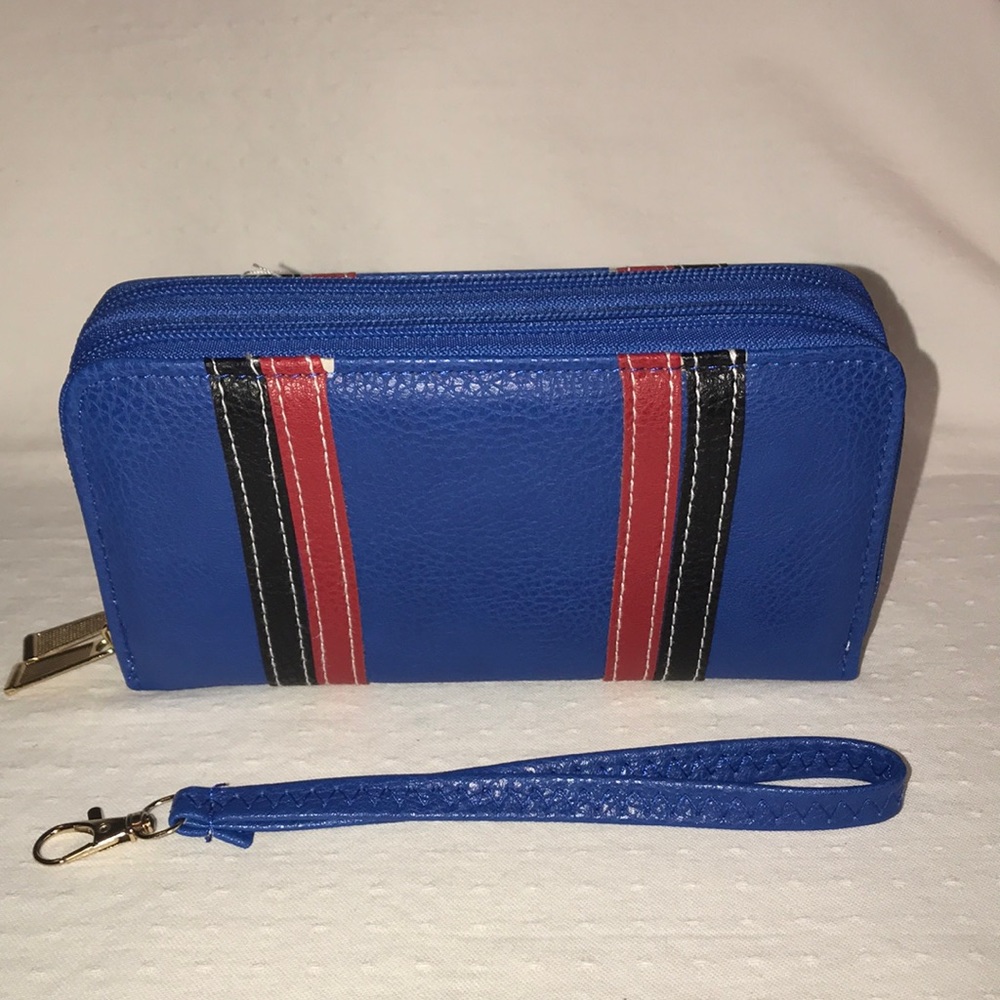 Double Zip Around Wallet with Wristlet - New Without Tag
